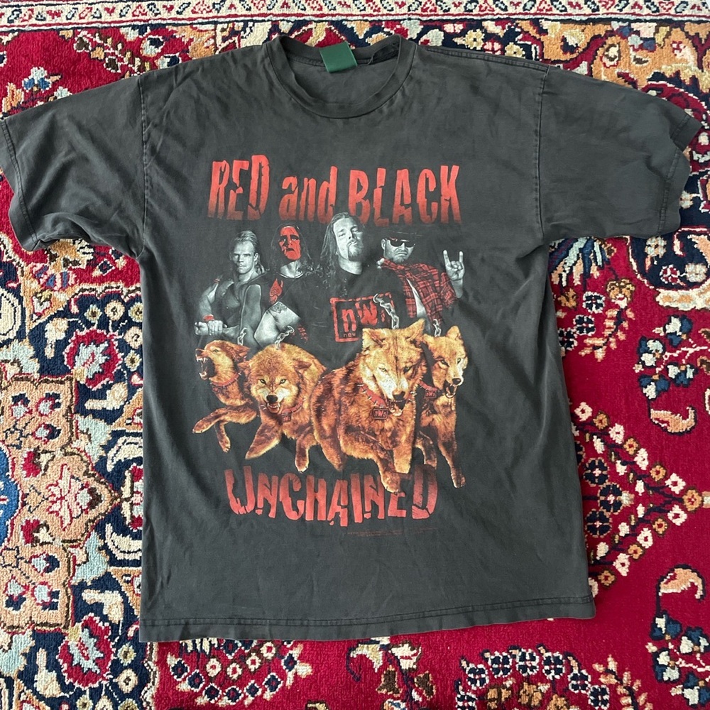 NWO Red and Black Unchained t shirt.